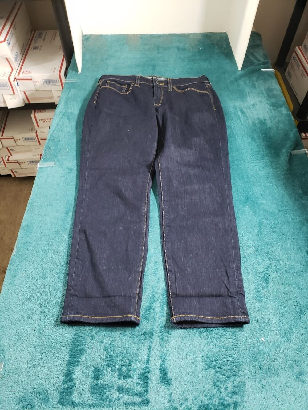 Banana Republic Jeans Size 6 Women Blue Pants Stretch Mid Rise Skinny Ankle